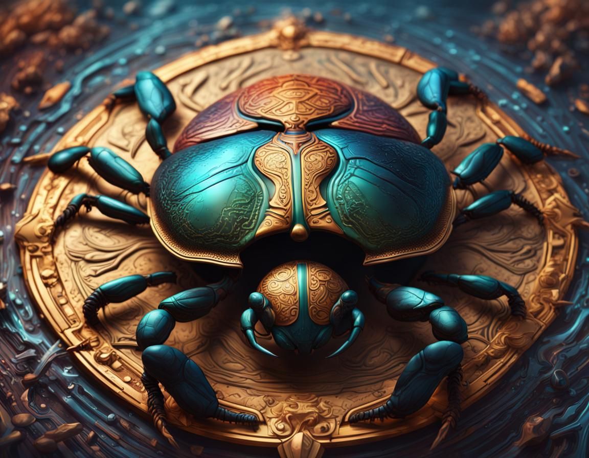 Cinematic Cannibal Scarab Digital Matte Painting