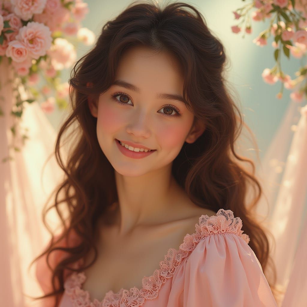 Gentle Beauty in Ethereal Glow