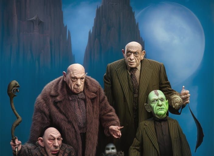 Grotesque Goth Horror Portrait by Jacek Yerka