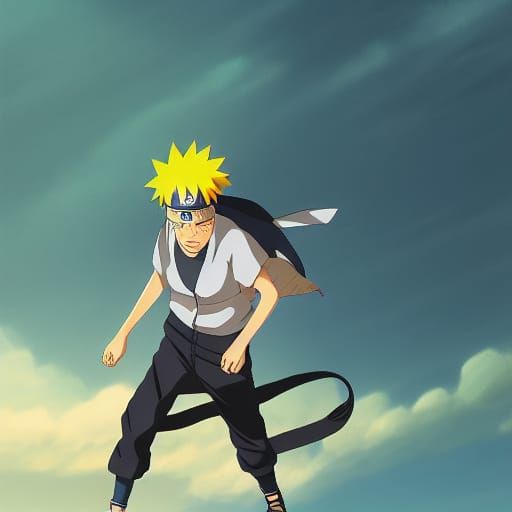 Naruto in Studio Ghibli Anime Style