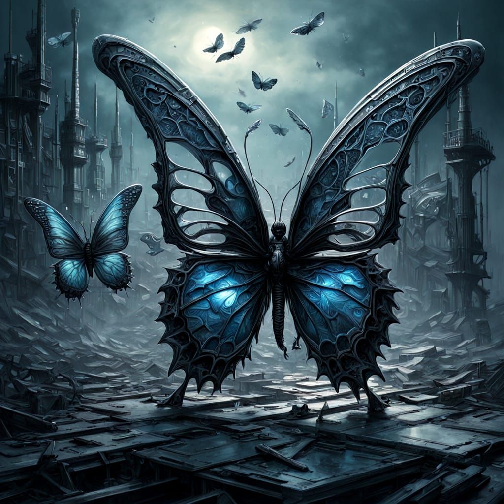 Mechanical Butterflies Emerge From Shattered Pencil