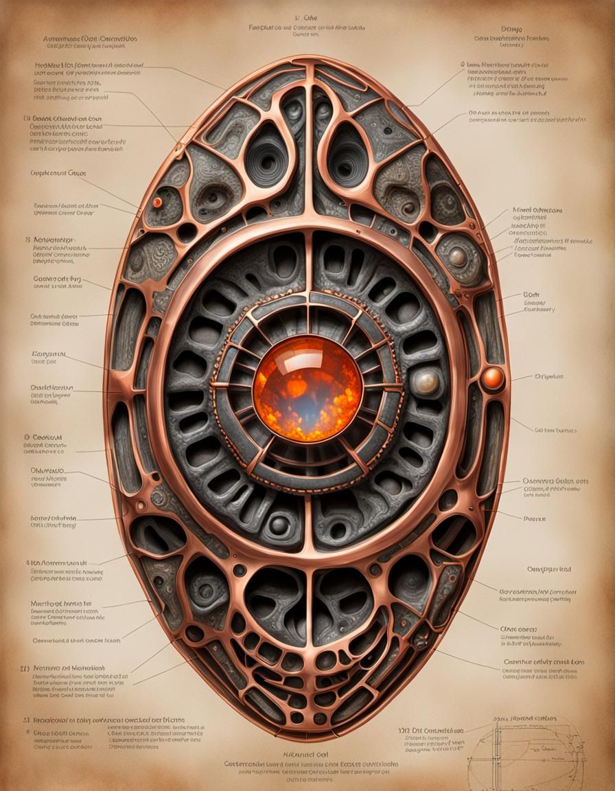 Intricate Mould Sample in Giger Style