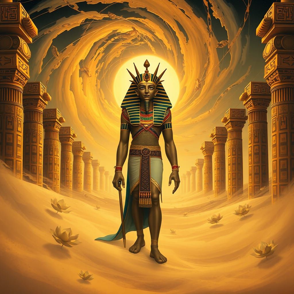 Majestic Ra in Art Nouveau Style