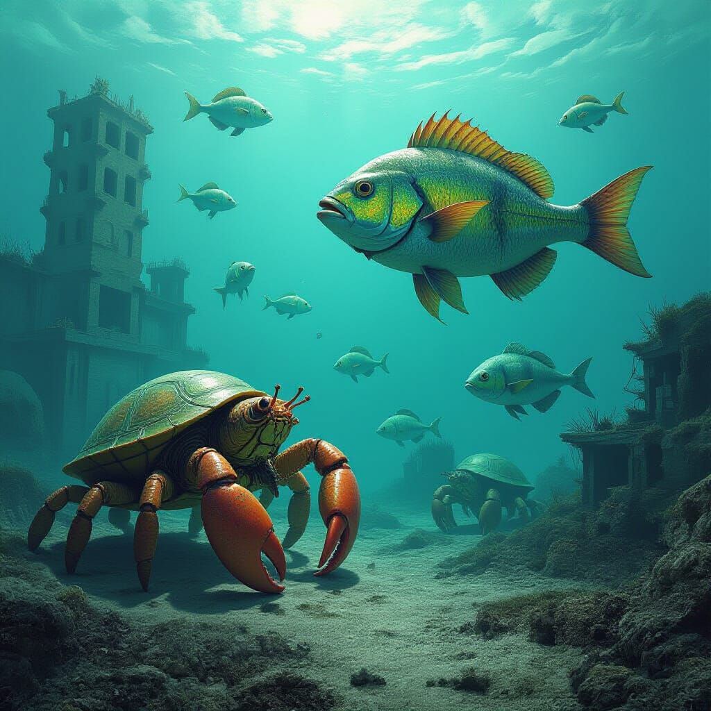 Mutant Sea Creatures on a Post-Apocalyptic Island