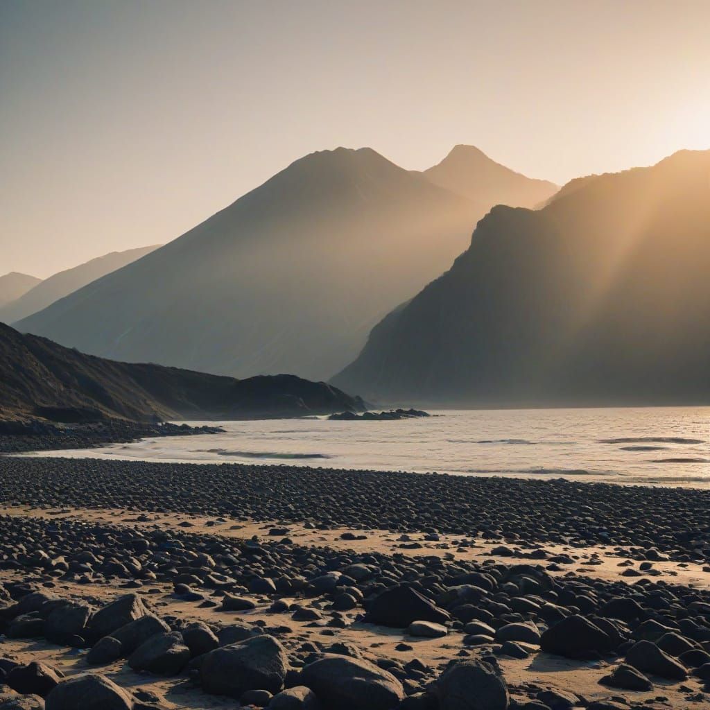 Vast Desert Landscape Under a Clear Sky