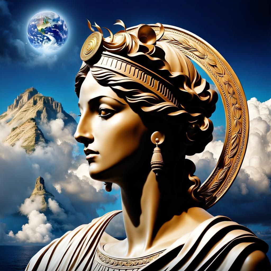 Surreal Greek Goddess of Philosophy