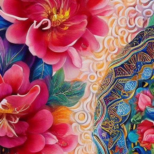 Epic Painting with Visible Brushstrokes