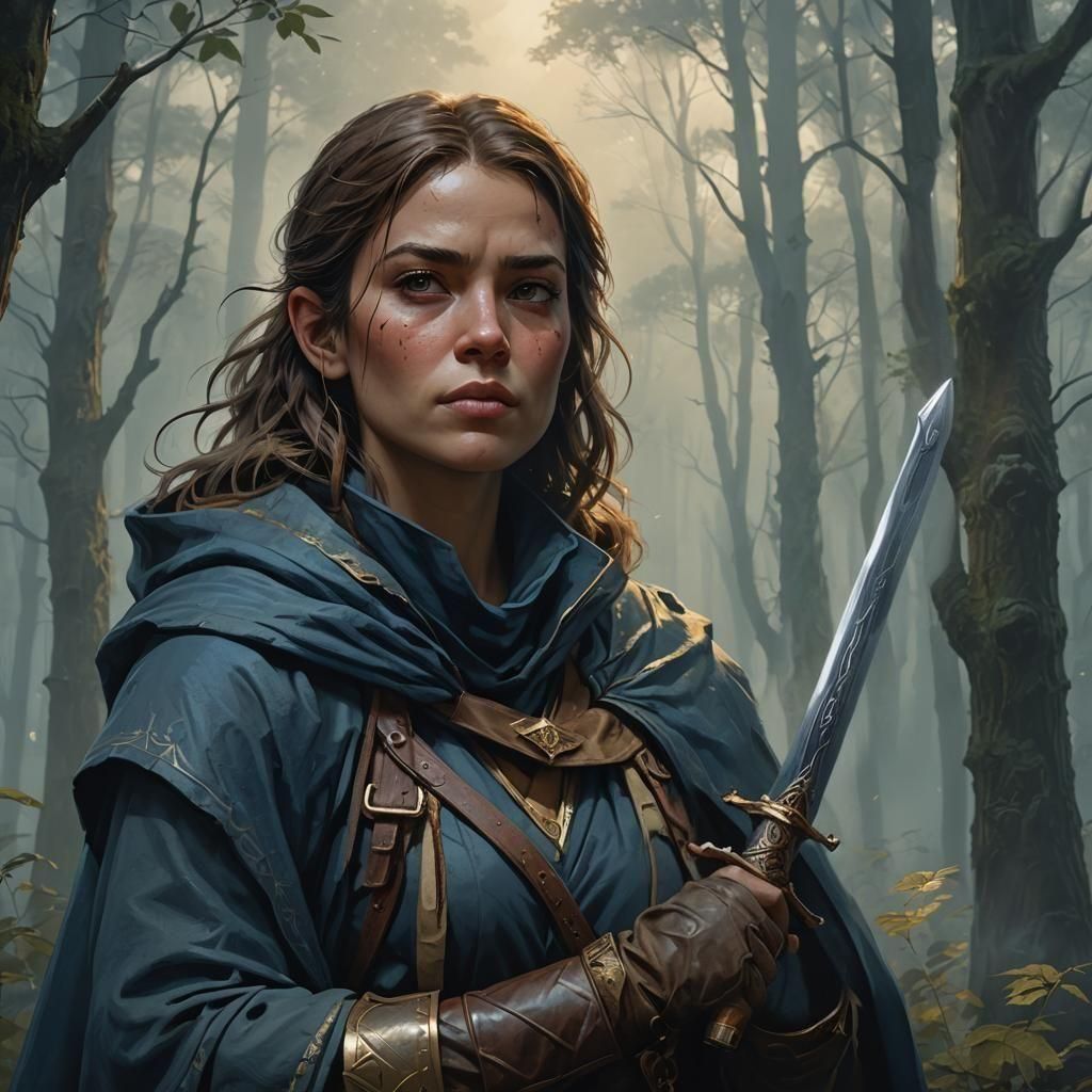 Ethereal Ranger in Triadic Hues