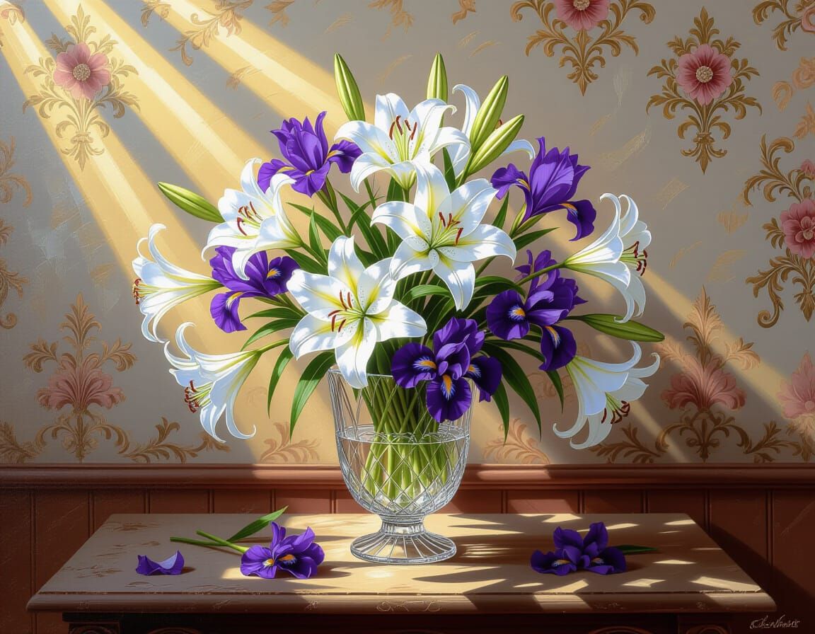 Floral Still Life in Impressionist Style