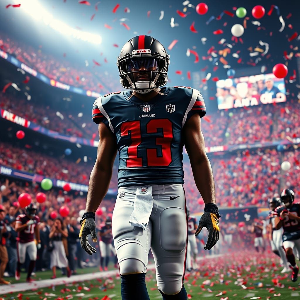 Lamar Jackson Emerges from Packed Stadium in Dramatic Photor...