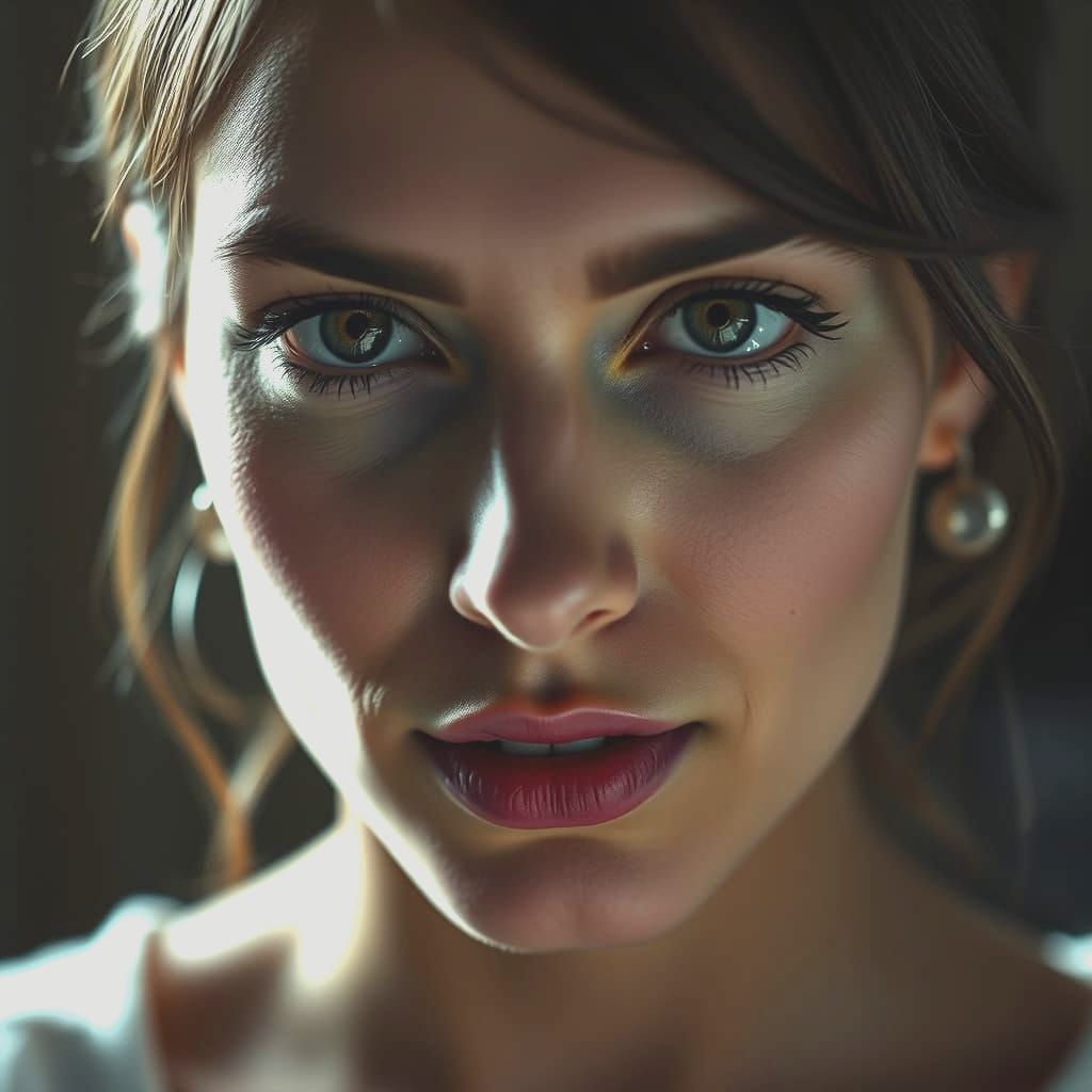 Cinematic Portrait of Confident Woman