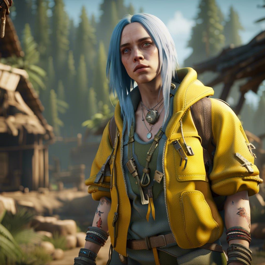 Billie Eilish as Far Cry Game Character