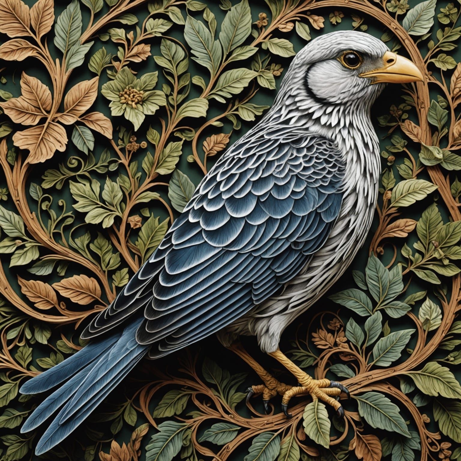 Detailed Bird's Eye View of Intricate Landscape