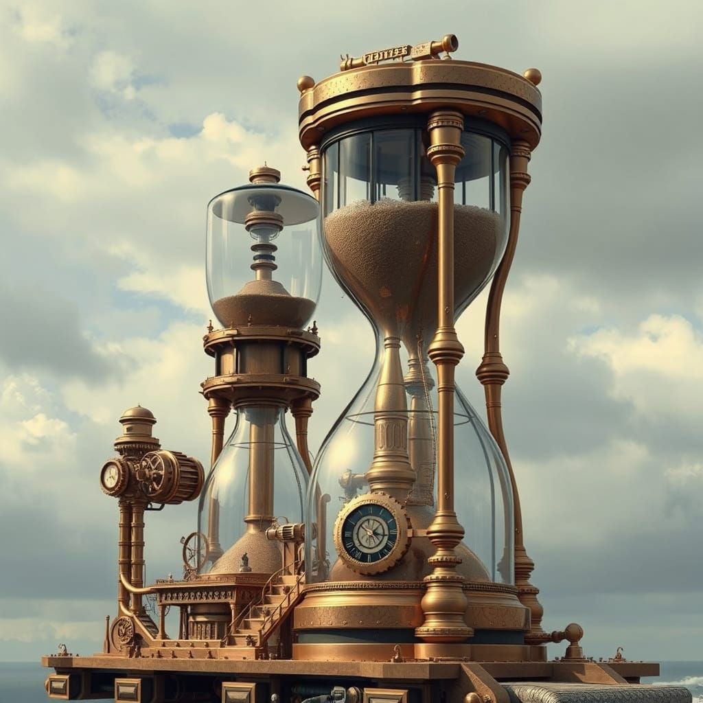 Surreal Steampunk Timepiece Reveals Hidden Machinery