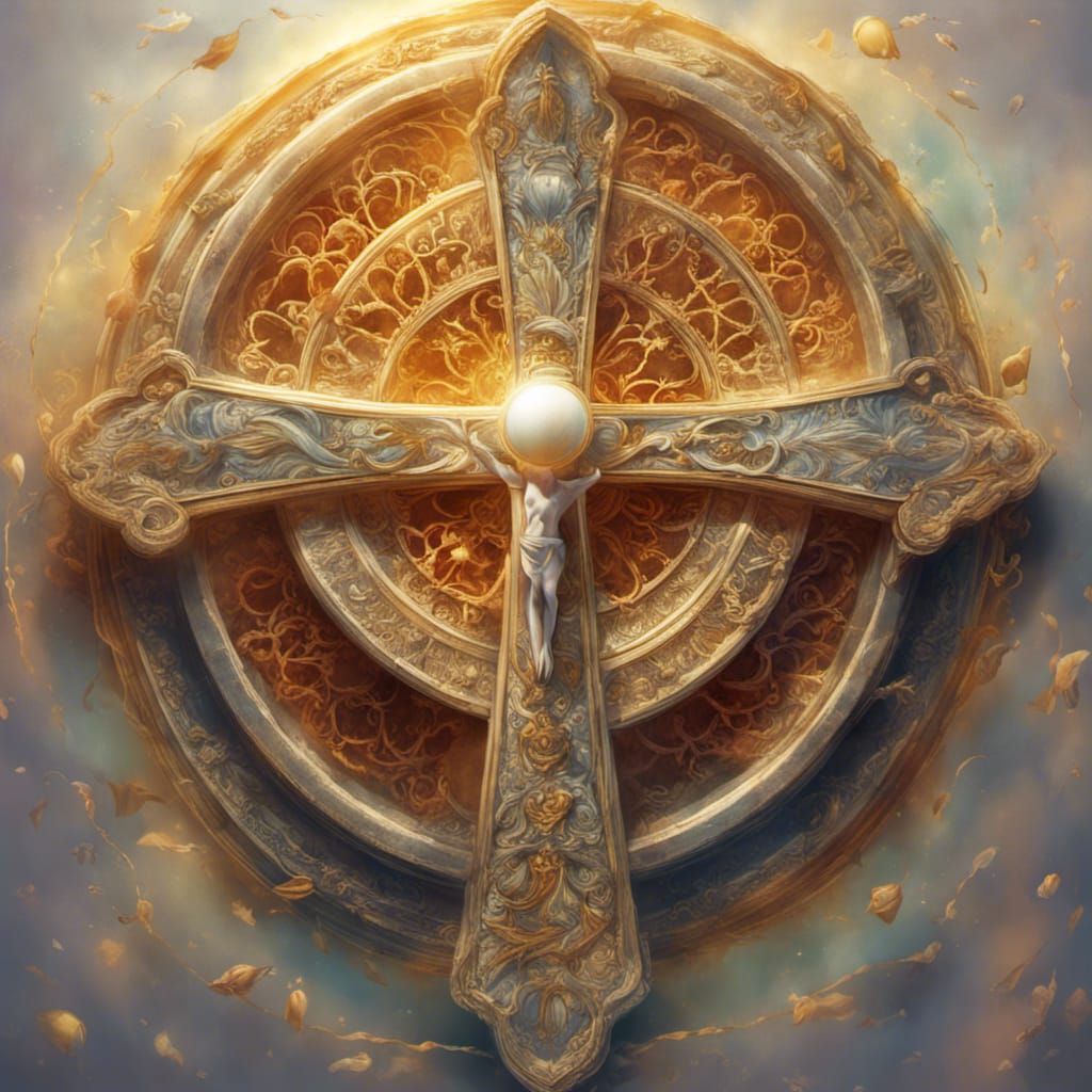 Hyperrealistic Holy Eucharist in Splash Art Style