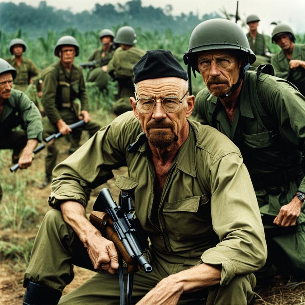 Walter White in Vietnam War Scene
