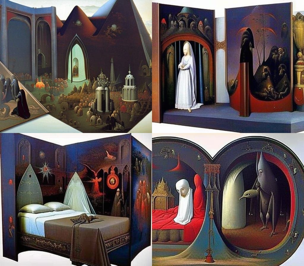 Cthulhu's Wedding: A Hieronymus Bosch-Inspired Vision