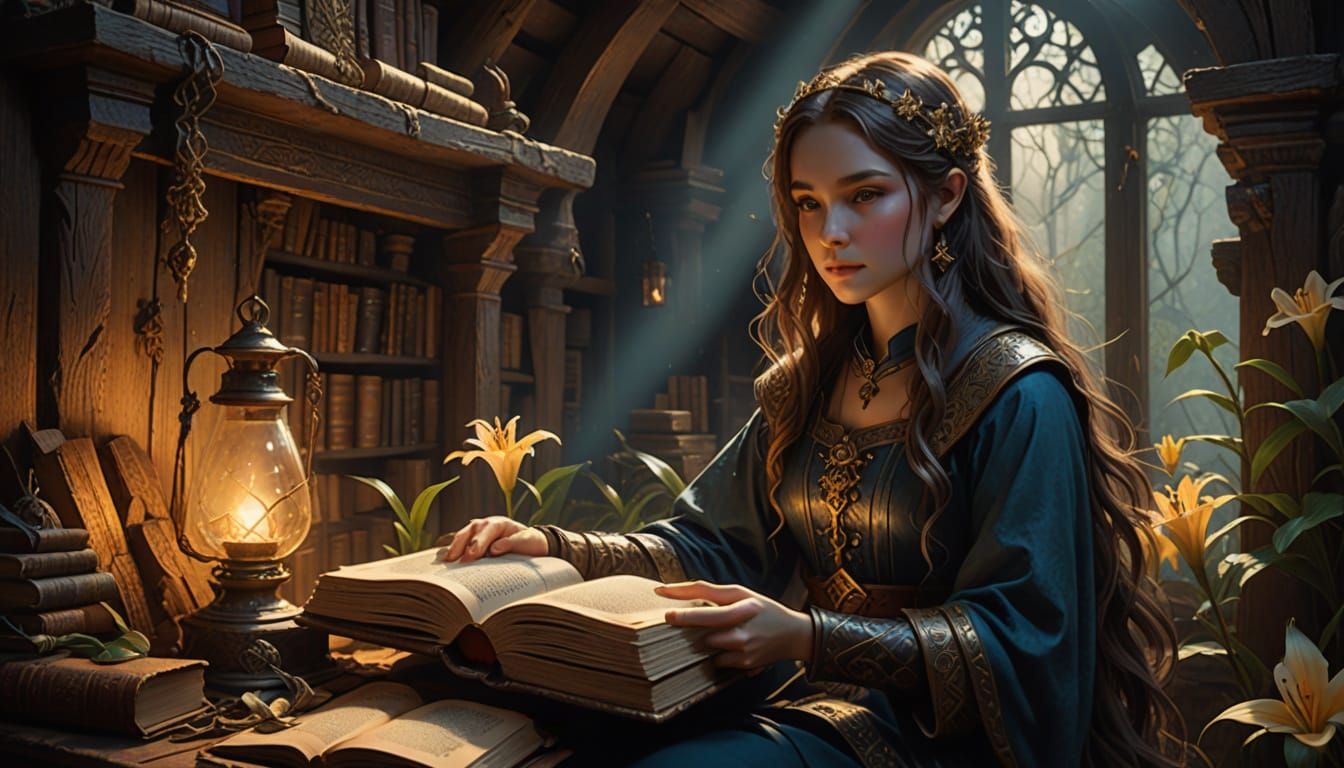 Mystical World Unveiled in Whimsical Fantasy Illustration