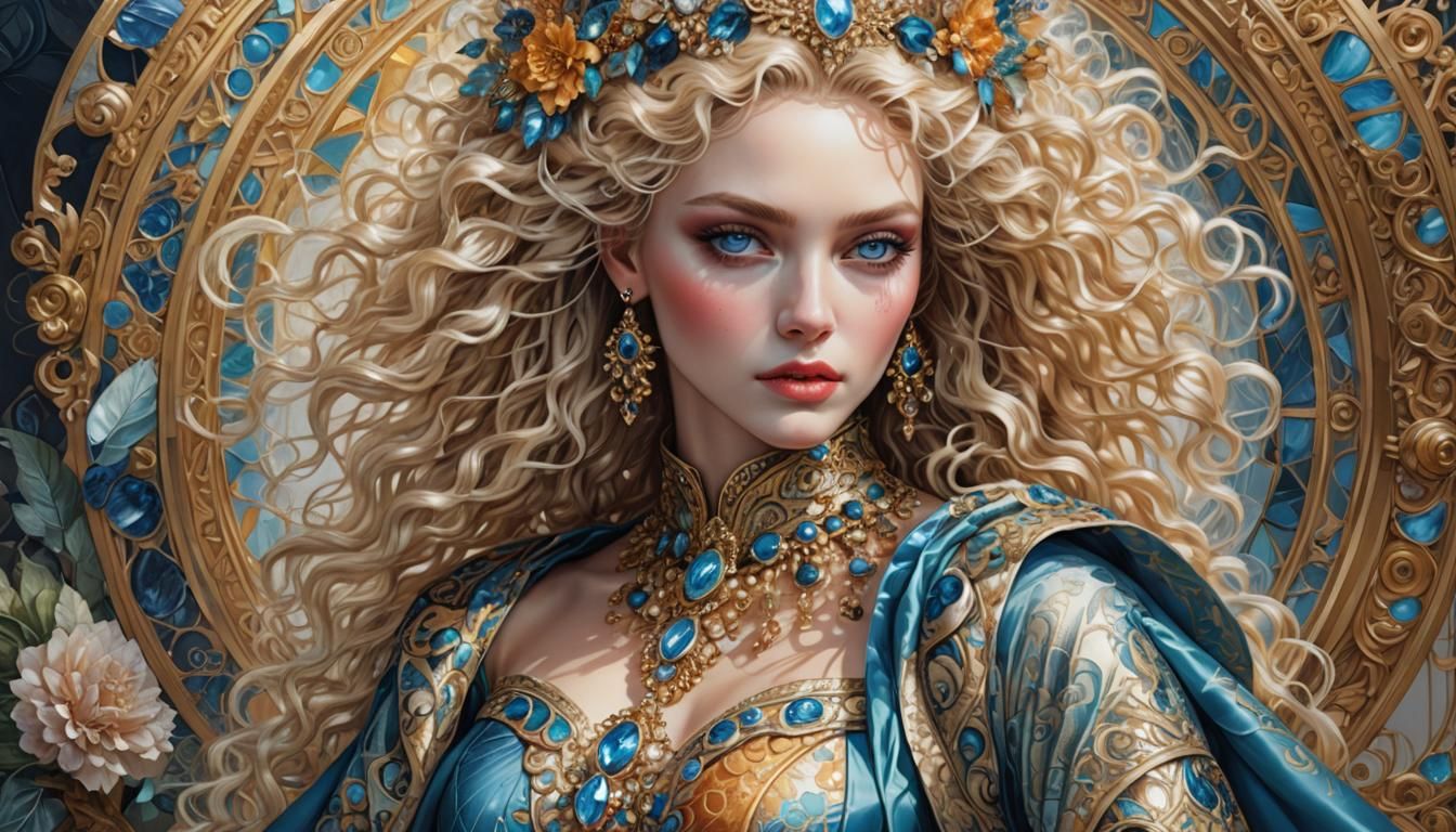 Hyperrealistic Portrait: Beautiful Woman in Digital Art