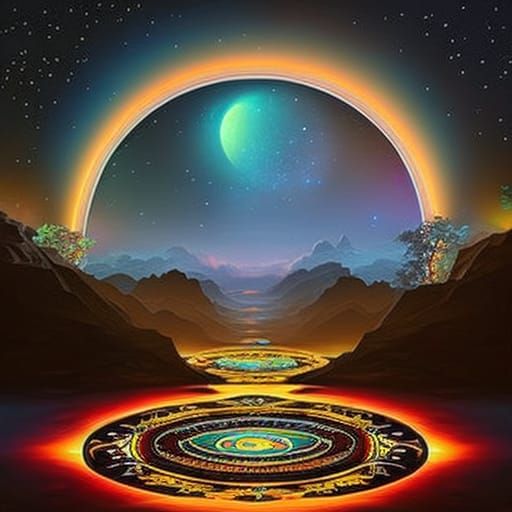 Bioluminescent Forest at Night: A Fantasy Landscape