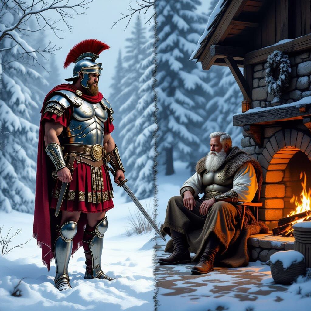 Roman Centurion: Youthful Strength to Peaceful Retirement