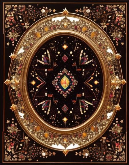 Impressionistic Chocolate Art with Glitter and Flair