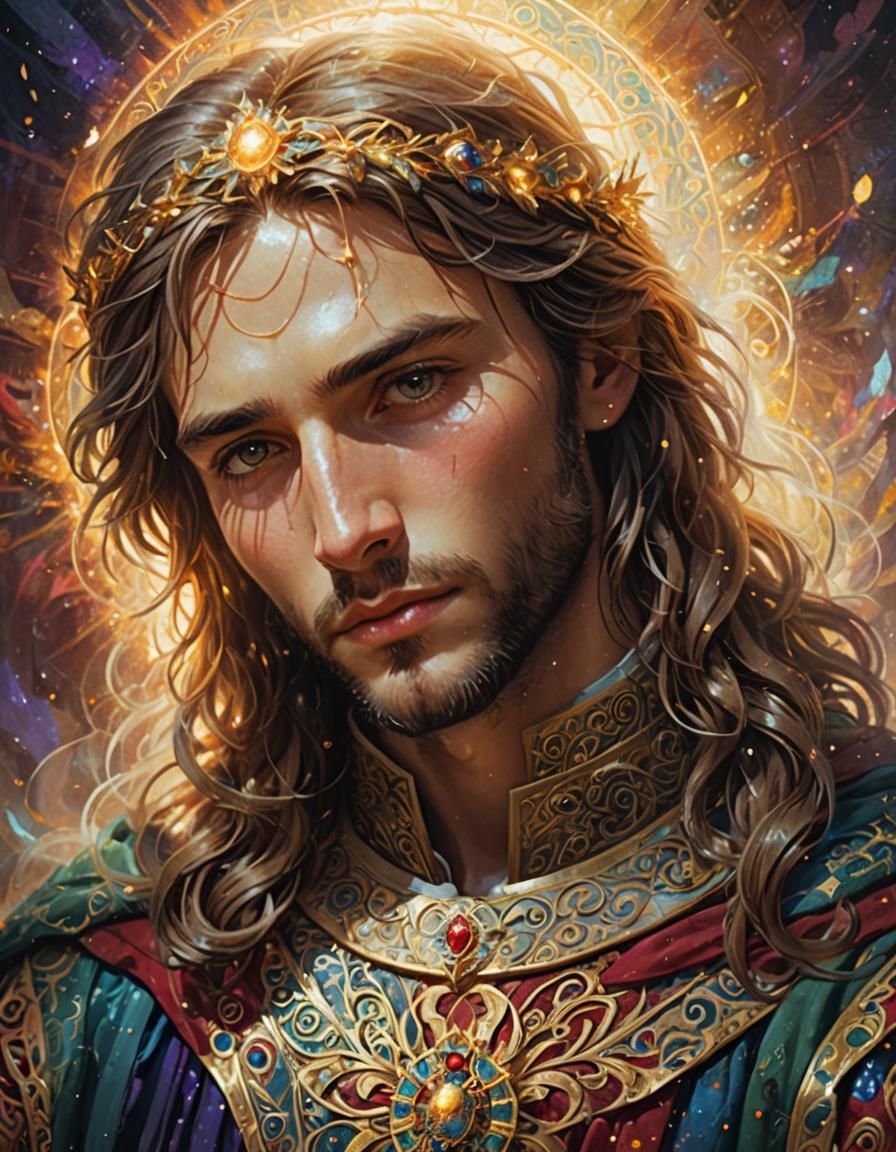 Christ Child in Regal Attire: Fantasy Concept Art