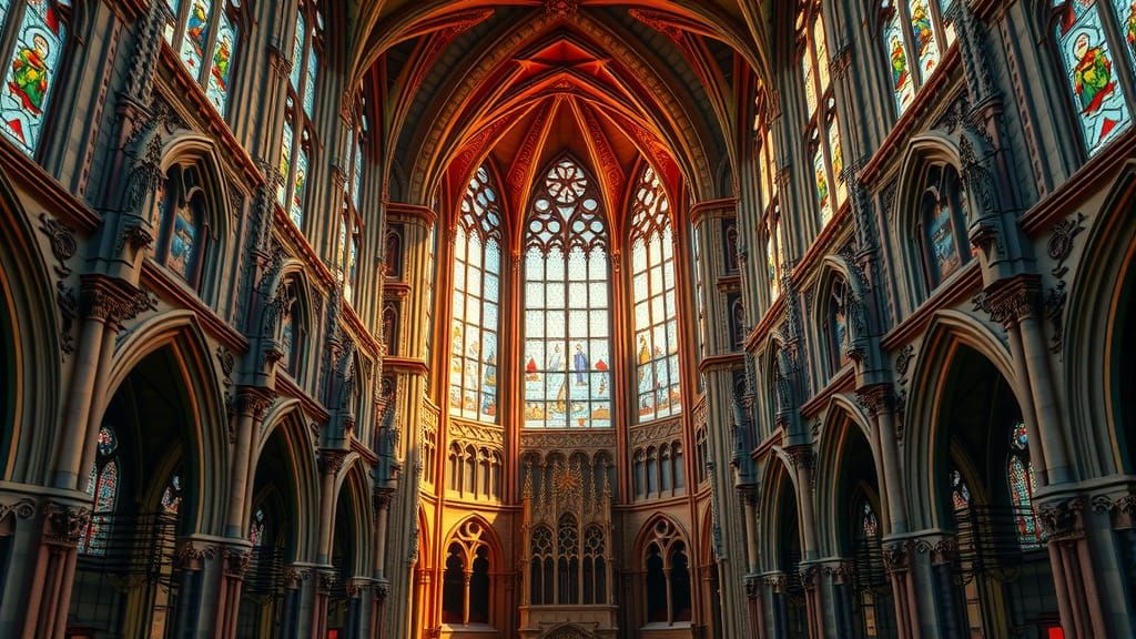 Majestic Church in Art Nouveau Style