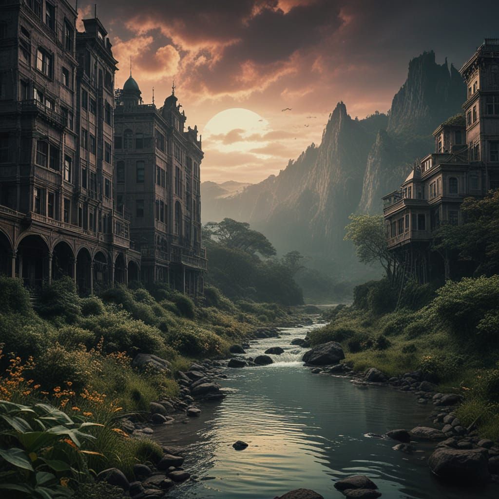 Ethereal Apocalypse in a Baroque Landscape