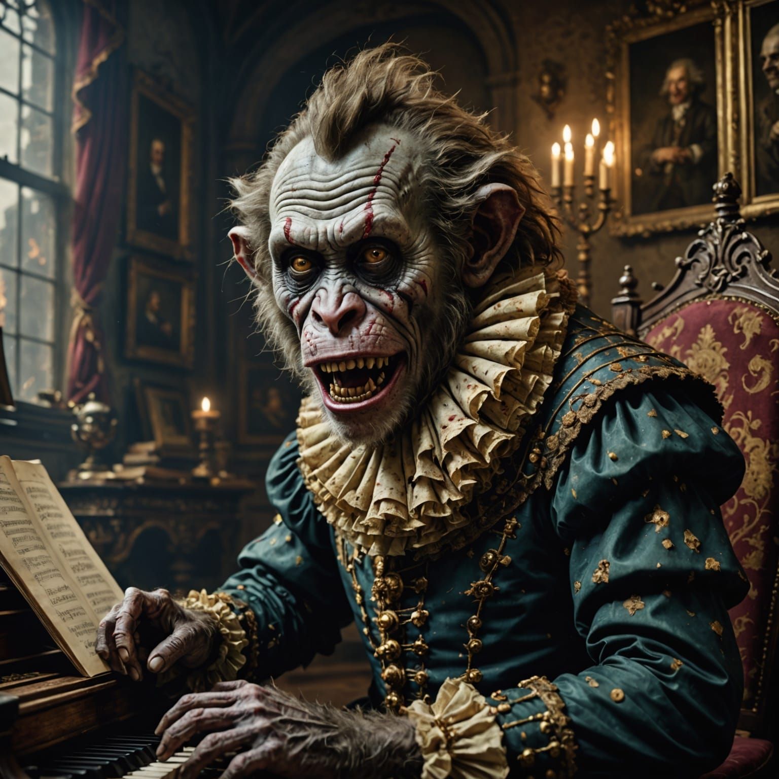 Baroque Epic: Harpsichord Maestro in a Madhouse