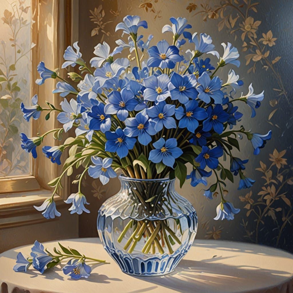 Blue Campanule Clochette Still Life 2