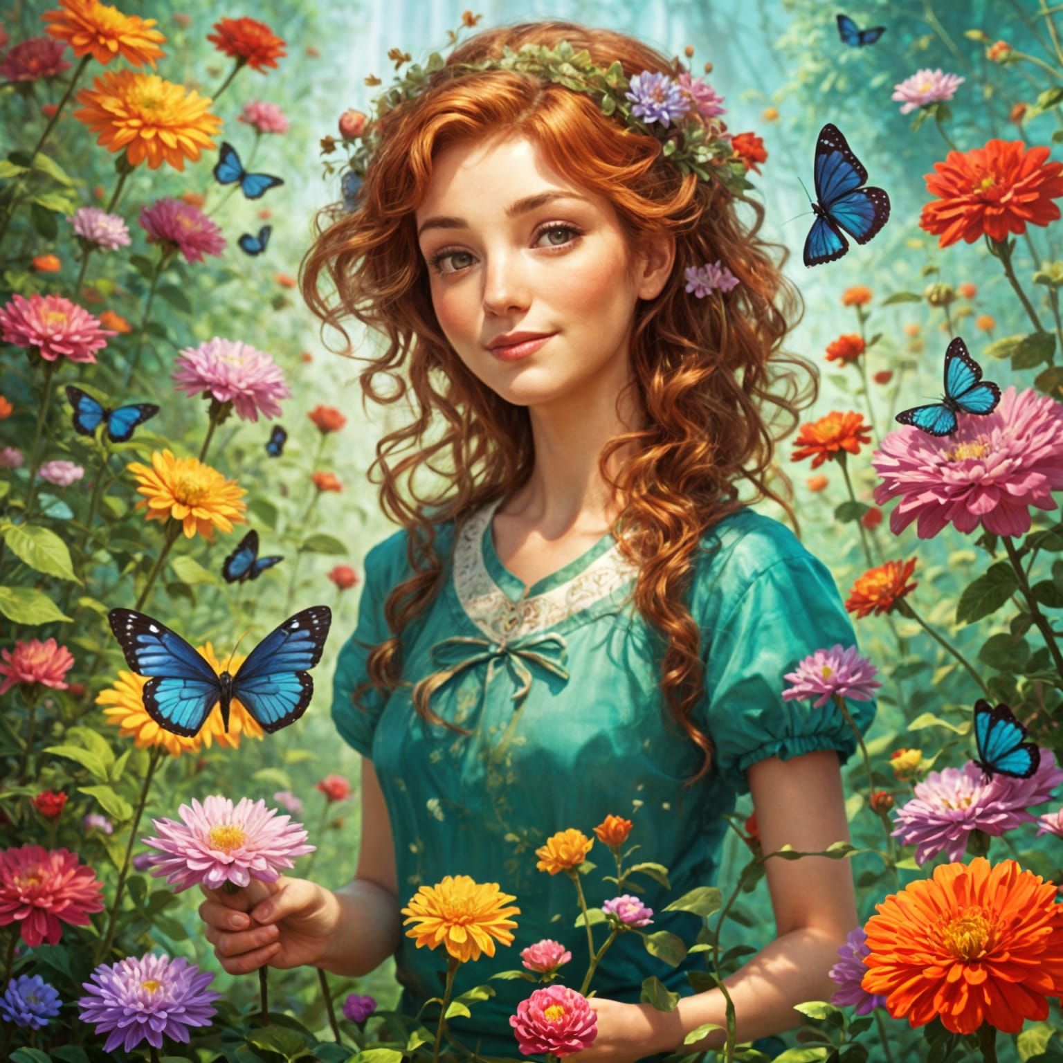 Uplifting Portrait of Hope and Encouragement