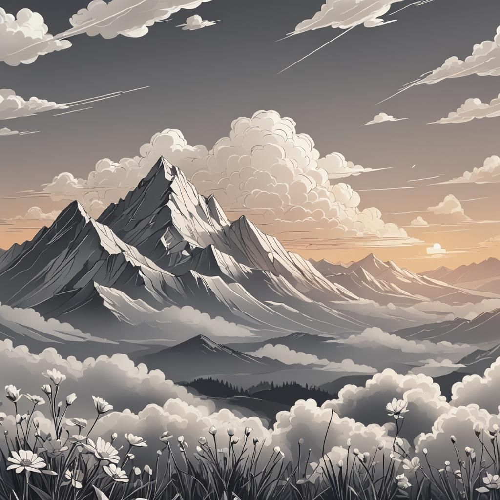 Aerodynamic Airfoil Sketch with Sunset in Pixel Art