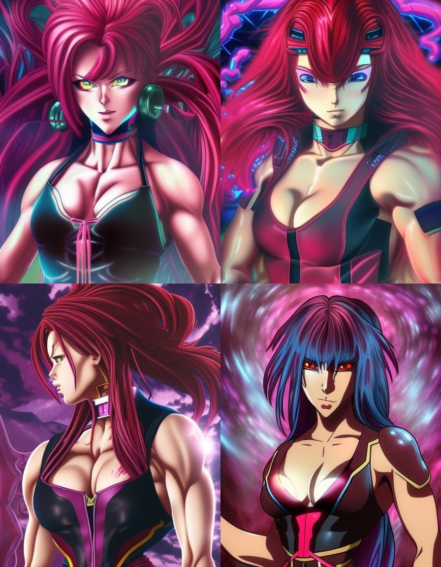 Anime Style Super Sentai Villainous Bodybuilder