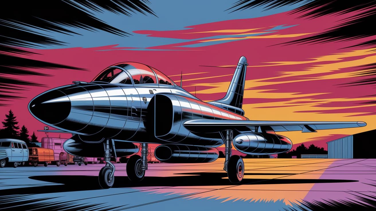 Golden Age Comic Art: Starfighter at Twilight