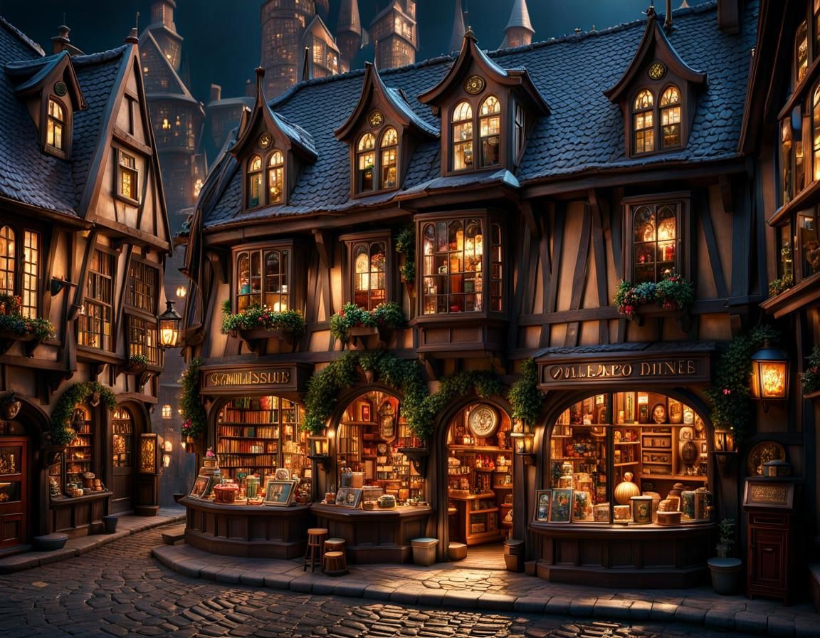 warm magical toy shop