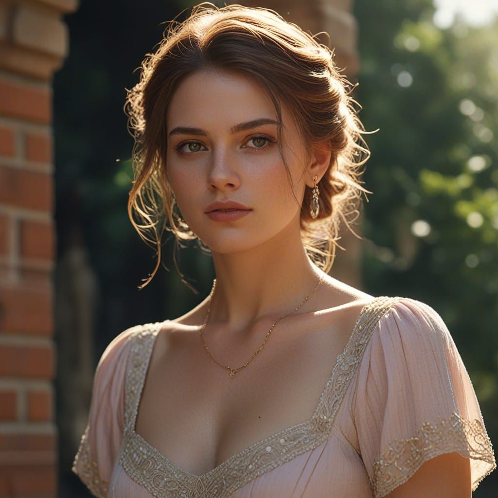 Elegant Vintage Estate Confrontation in Soft Focus