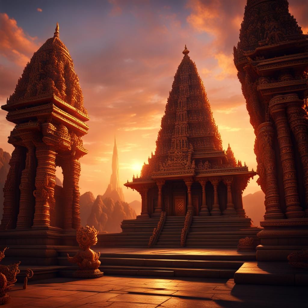 Indian Ancient style Temple