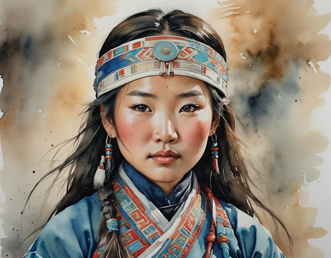 A YOUNG MONGOLIAN GIRL