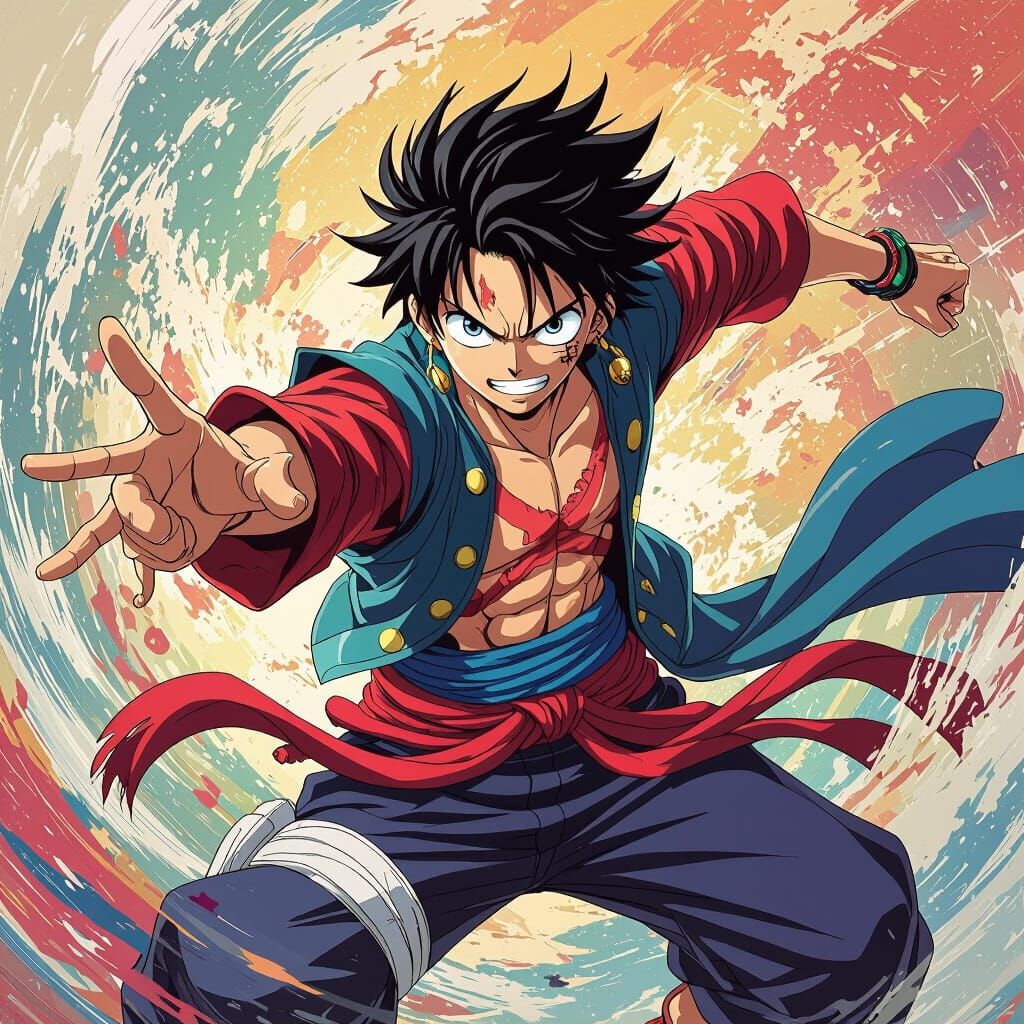 Dandandan Anime Art: Dynamic Pose, Vibrant Colors