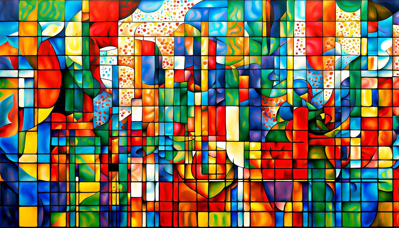 Neo-Abstract Cubism Pointillism Blobitecture Art