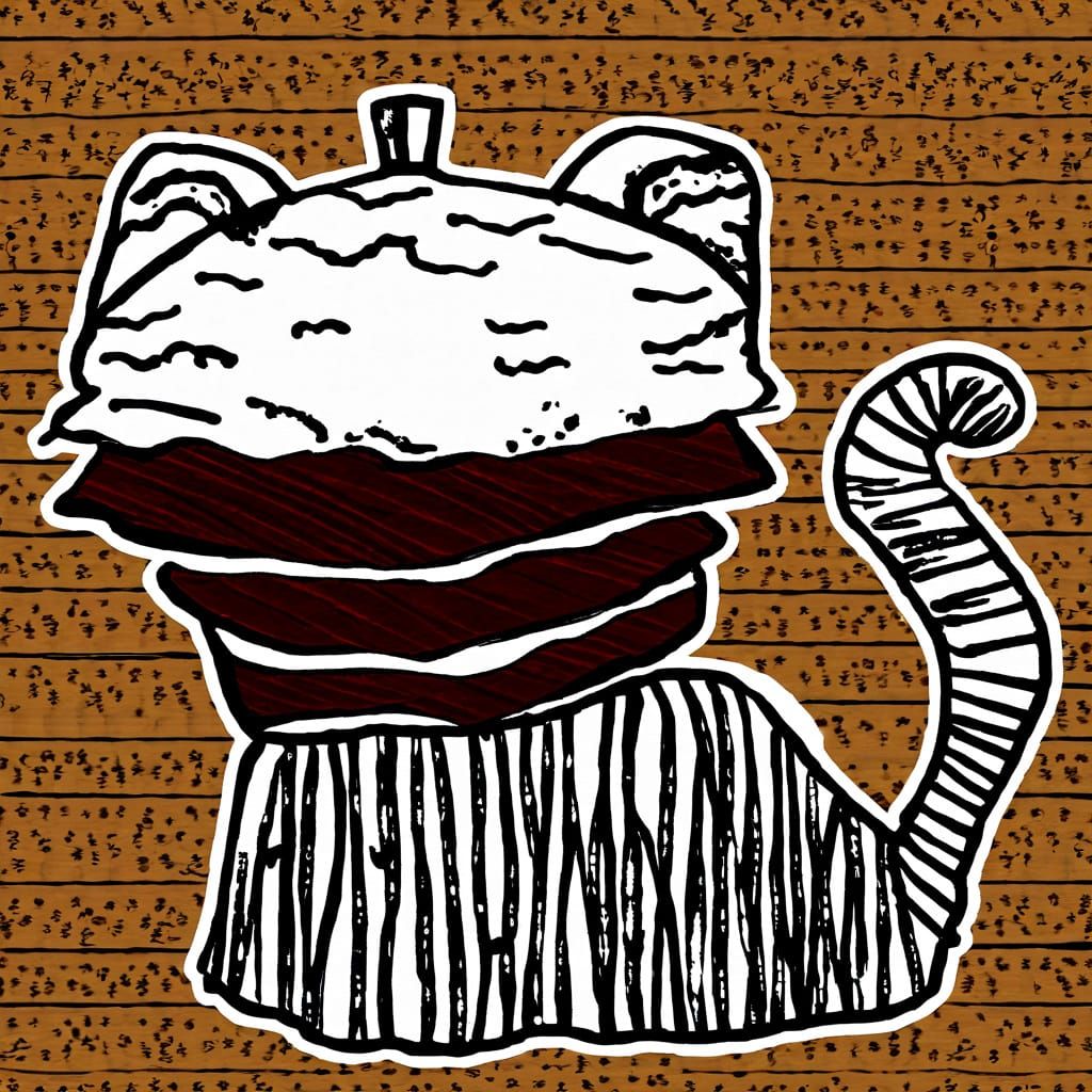 A Feline Gentleman with an Enlarged Top Hat