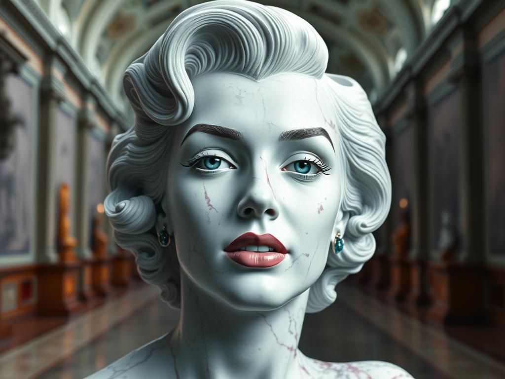 Image: Marmorbüste der "DIVA".  #2
"Die Versuchung ist der F...