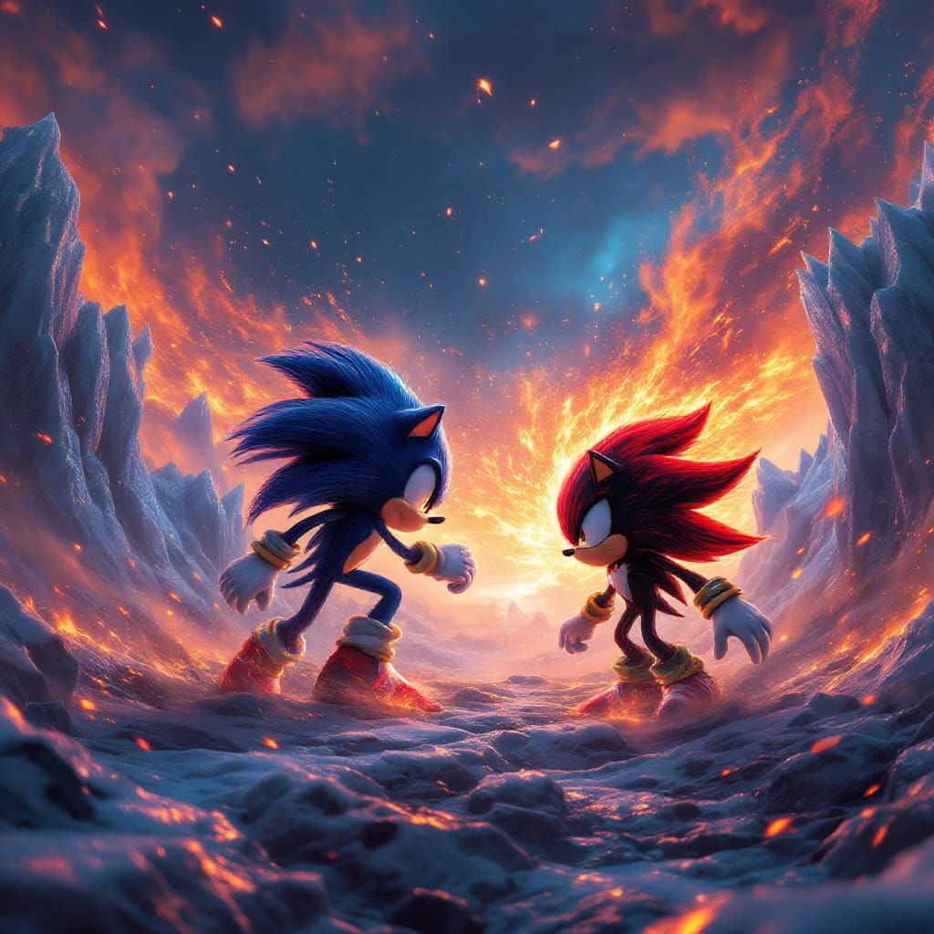 Sonic v.s. Shadow
