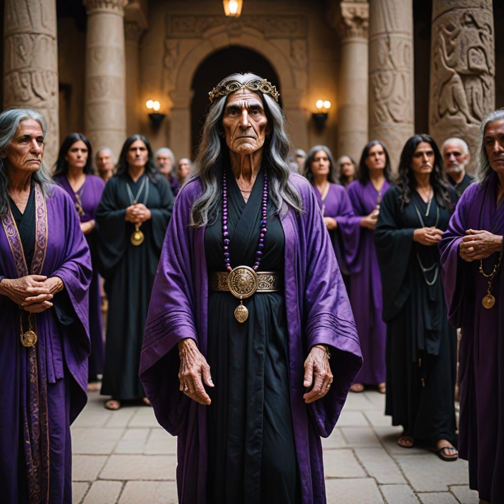 Elder Goddess Astarte Amongst Adoring Phoenicians