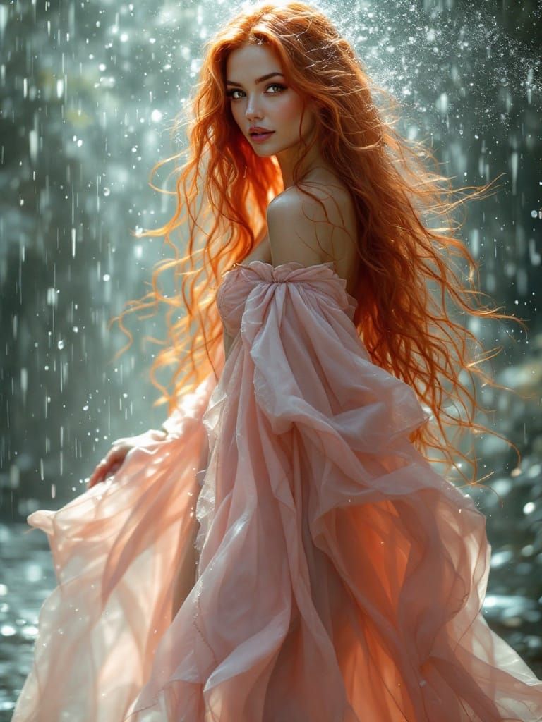 Mystical Sorceress in Ethereal Glow