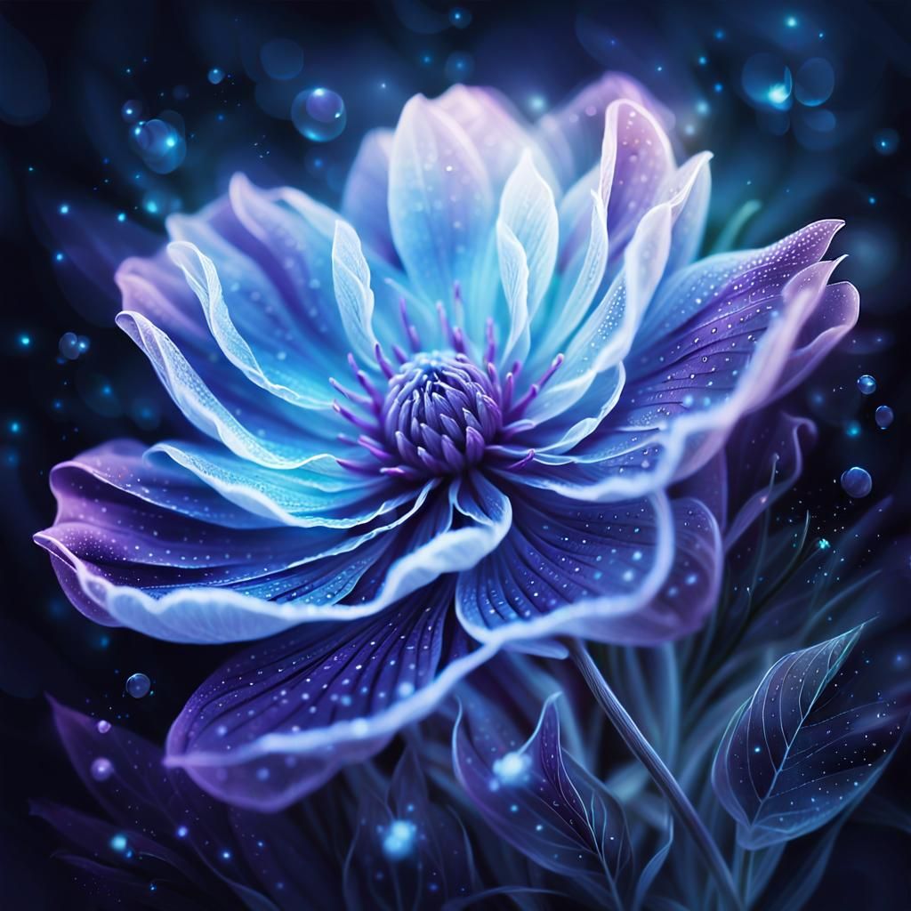 Mystical Blooms in Ethereal Dreamscape