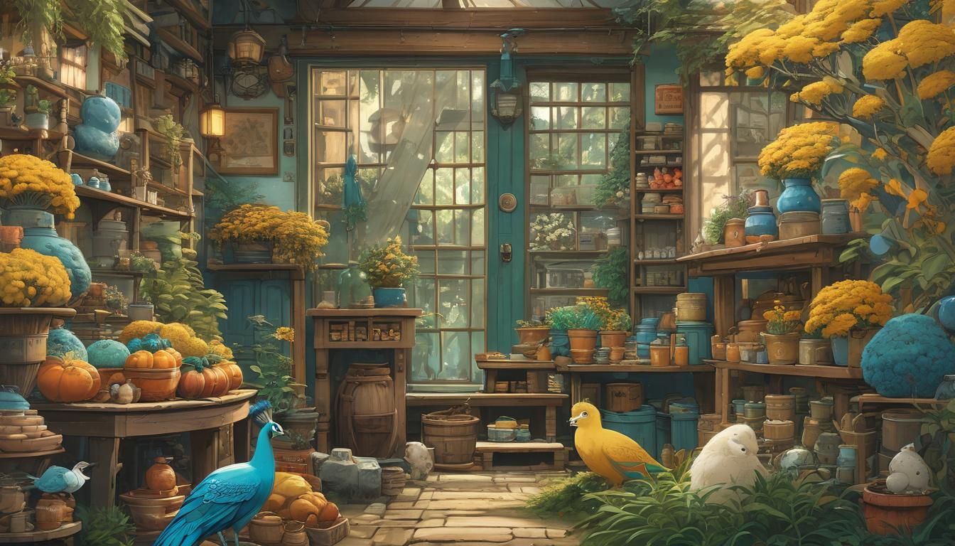 Ghibli-Style Anime Masterpiece in Deep Color