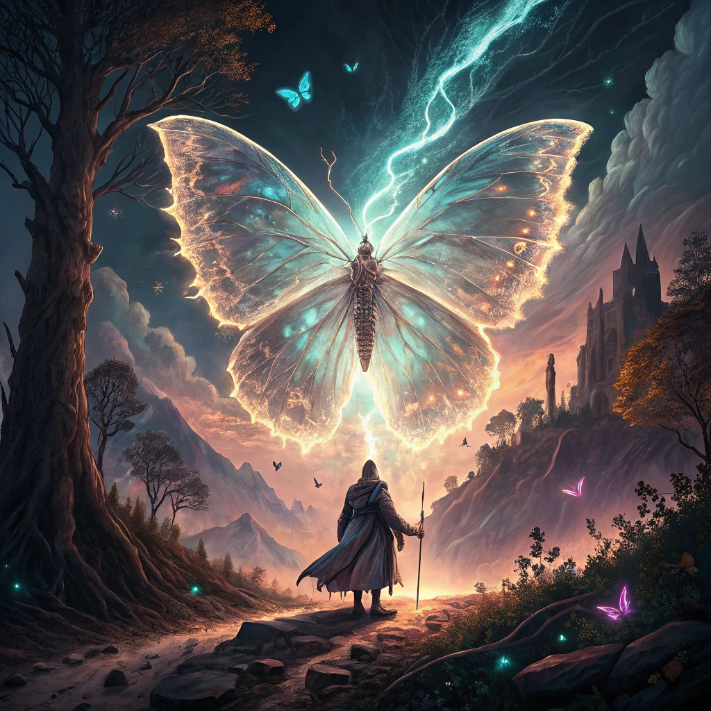 Ethereal Butterfly Unleashes Dystopian Chaos