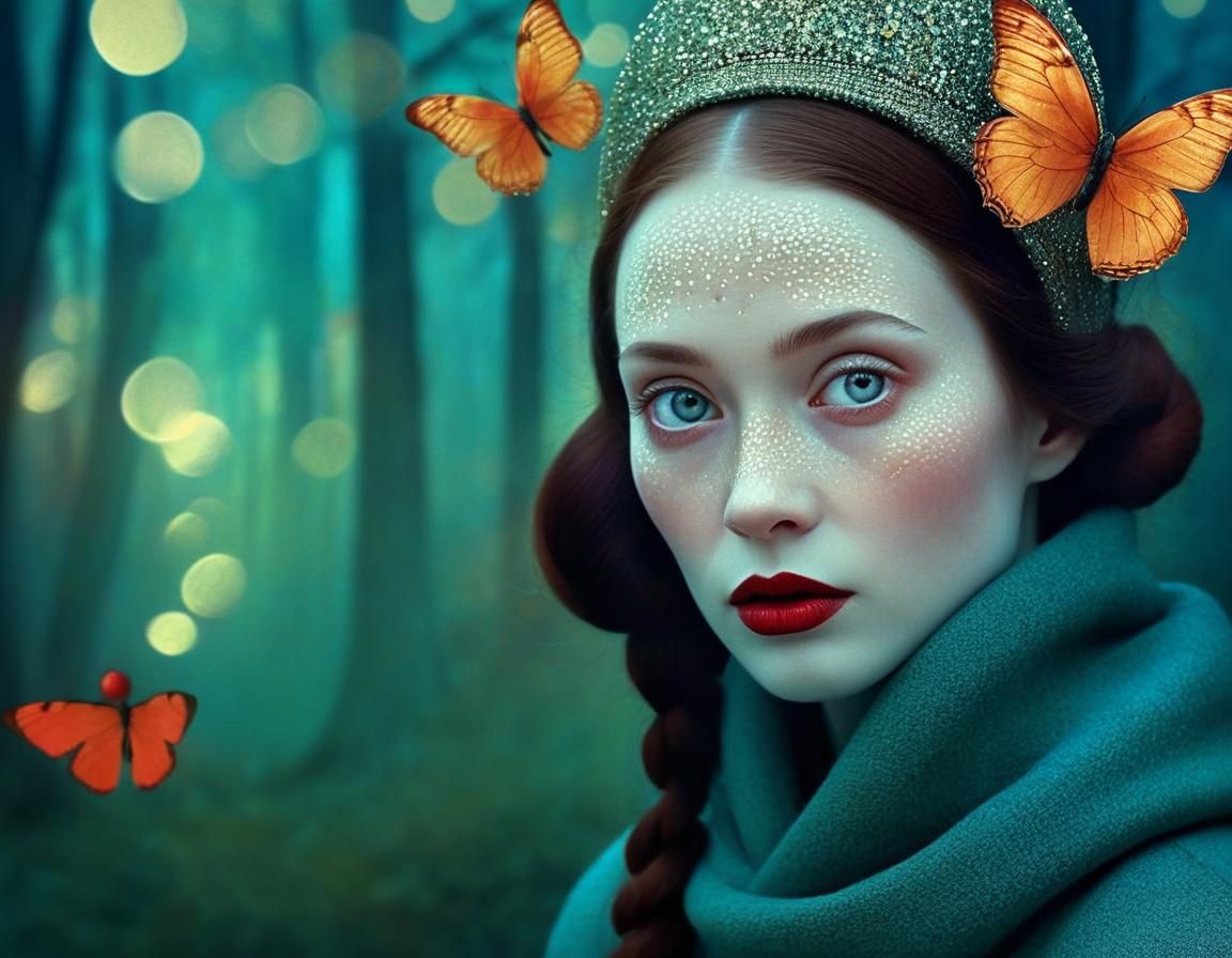 Enigmatic Portrait in Magical Afternoon Light